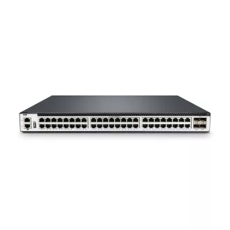   BL-DSW-56-48T4X, 48 portos Gigabit Ethernet L3+ kapcsoló, 48x 1G RJ45, 4x 10G SFP+ felkapcsolással, MLAG és VXLAN támogatás