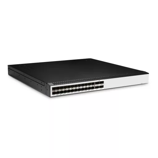BL-DSW-76-24Y4C, 24 portos Ethernet L3+ kapcsoló, 24x 25G SFP28, 4x 100G QSFP28 felkapcsolással, MLAG és VXLAN támogatás