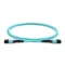 BlueVoice 10m (33ft) MPO-12 UPC (Nő) - MPO-12 UPC (Nő) OM3 Multimode Elite Trunk kábel, 12 szál, Type B, LSZH, Türkiz