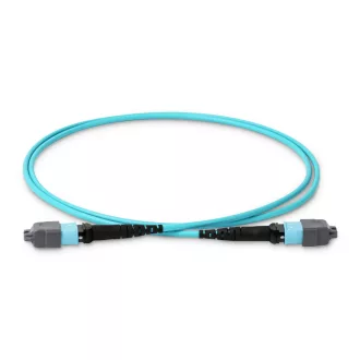   BlueVoice 10m (33ft) MPO-16 APC (Nő) - MPO-16 APC (Nő) OM3 Multimode Elite Trunk kábel, 16 szál, Type B, LSZH, Türkiz