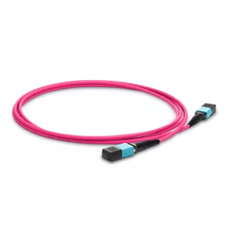   BlueVoice 10m (33ft) MTP-12 UPC (Nő) - MTP-12 UPC (Nő) OM4 Multimode Elite Trunk kábel, 12 szál, Type B, LSZH, Bíbor