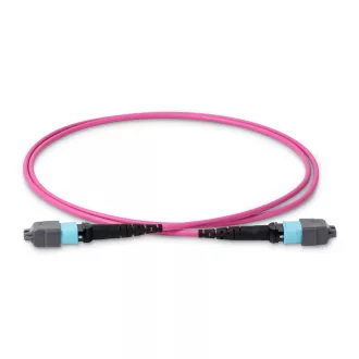   BlueVoice 10m (33ft) MTP-16 UPC (Nő) - MTP-16 UPC (Nő) OM4 Multimode Elite Trunk kábel, 16 szál, Type B, LSZH, Bíbor