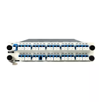   40 csatornás C21-C60 aktív egyszálas DWDM Mux és Demux modul