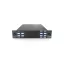 4CH C21-C24 kettős szálas DWDM MUX DEMUX, monitorral és 1310nm-es, EXP porttal, LC/UPC, FMU
