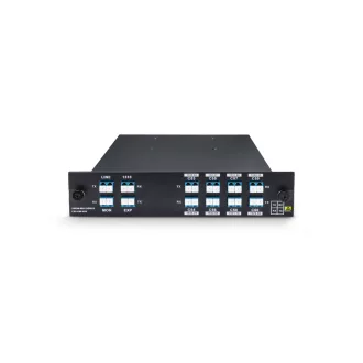   8CH C53-C60 MUX DEMUX, monitorral, bővítéssel és 1310nm-es porttal a kettős szálas DWDM-hez.