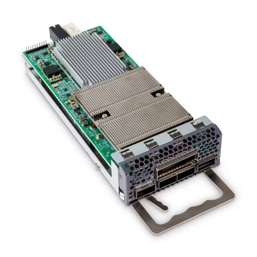 BL-MXP-400G-CM41, 1x400G QSFP-DD/4x100G QSFP28 és 1x400G CFP2 Muxponder, 1/4 foglalat