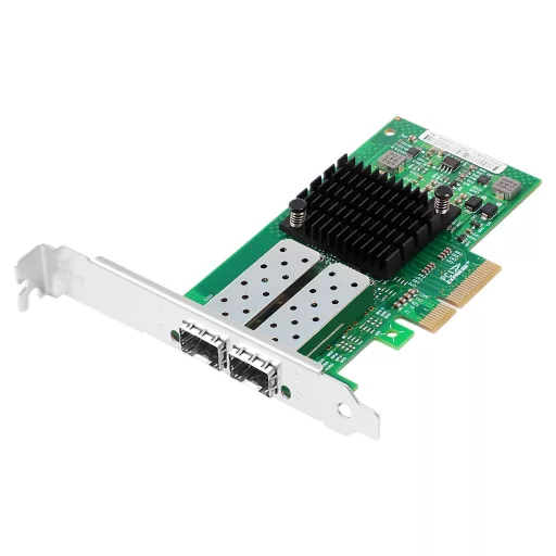 1G kétportos SFP Intel I350-AM2 Ethernet hálózati interfész kártya