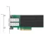 25G kettős portos SFP28 Intel E810-XXVAM2 alapú Ethernet hálózati interfész kártya