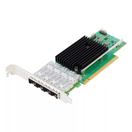 25G négyportos SFP28 Intel E810-CAM1 alapú Ethernet hálózati interfész kártya