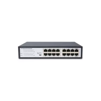   BL-OSW-13-16T, 16 portos Gigabit Ethernet L2 kezeletlen kapcsoló, 16x 100/1000BASE-T RJ45 port, ventilátor nélkül