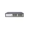 BL-OSW-13-16T, 16 portos Gigabit Ethernet L2 kezeletlen kapcsoló, 16x 100/1000BASE-T RJ45 port, ventilátor nélkül