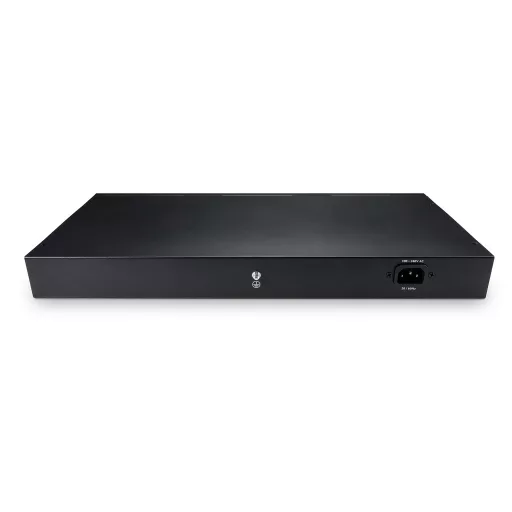 BL-OSW-53-24P4TS, 24 portos Gigabit Ethernet L2+ menedzselt aktív 802.3af/at PoE+ kapcsoló, 24x 10/100/1000BASE-T RJ45 PoE+ port @370W, 4x 1G RJ45/SFP kombinált porttal, akár 100M átviteli sebességgel, OSPF támogatással