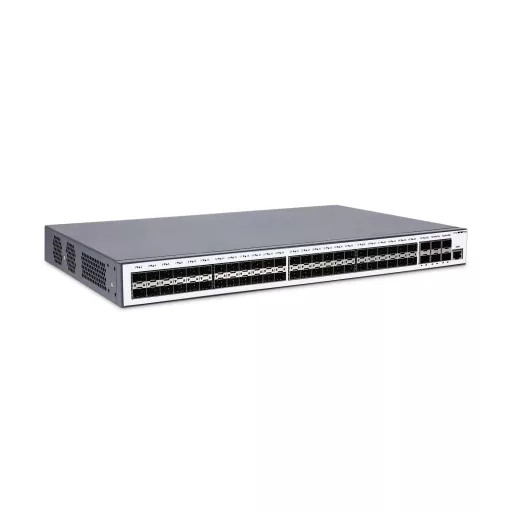 BL-OSW-53-48S6X, 48 portos Gigabit Ethernet L2+ menedzselt kapcsoló, 48x 1G SFP port, 6x 10G SFP+ uplinkkel, stacking támogatással