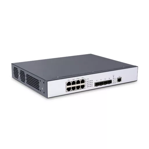 BL-OSW-53-8TE4X-P, 8 portos Ethernet L2 Multi-Gigabit aktív 802.3af/at/bt PoE kapcsoló kis- és középvállalkozások számára, 8x 100/1000M/2,5GBASE-T PoE++ RJ45 port, 4x 10G SFP+ uplinkkel