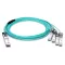 2M H3C QSFP-4X10G-D-AOC-2M 40G QSFP+ – 4x10G SFP+ breakout aktív optikai kábel