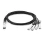 0,5M Brocade 40G QSFP+ - 4x10G passzív közvetlen rézcsatlakozós kiépítőkábel