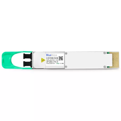 Arista kompatibilis QDD-800G-2FR4 800GBASE-2FR4 QSFP-DD PAM4 1270 to 1330nm 2km DDM Dual Duplex CS/UPC SMF optikai adó-vevő modul