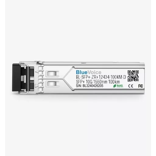 Ciena kompatibilis (ex.Nortel) 12434 10GBASE-ZR SFP+ 1550nm 100km DOM LC SMF adó-vevő modul