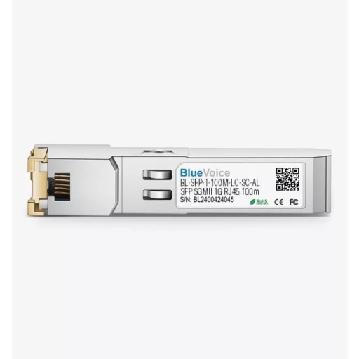 Alcatel-Lucent kompatibilis iSFP-GIG-T 10/100/1000BASE-T SFP SGMII réz RJ-45 100m adó-vevő modul