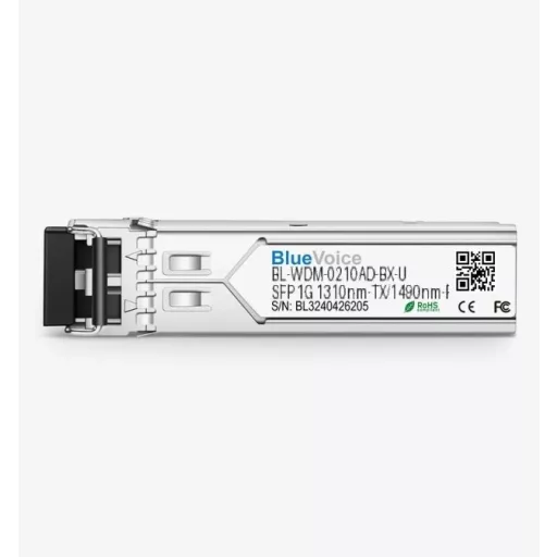 Cisco kompatibilis GLC-BX-10U 1000BASE-BX-U BiDi SFP 1310nm-TX/1490nm-RX 10km LC adó-vevő modul