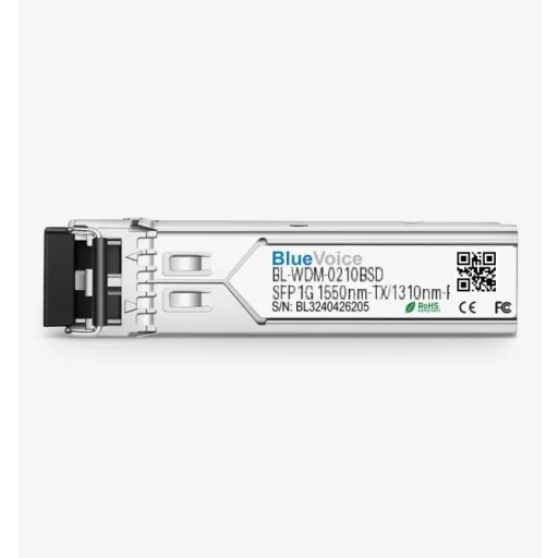 Cisco kompatibilis 1000BASE-BX BiDi SFP 1550nm-TX/1310nm-RX 10km SC adó-vevő modul